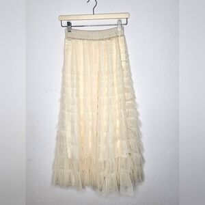 Ruffles Skirt Tulle Cream
